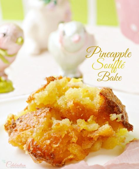 Looking for an extra, easy side dish for Easter dinner? This rich, bright and sweet Pineapple Soufflé Bake is a recipe from my dear sister-in-law. This dish was part of almost every family holiday buffet! It’s a perfect partner to ham – we’ve included this favorite with turkey and just about any other dinner. Pineapple soufflé... » Pineapple Soufflé, Scalloped Pineapple Casserole, Pineapple Deserts, Pineapple Souffle, Scalloped Pineapple, Side Dish For Easter, Easter Sides, Baked Pineapple, Easter Side Dishes