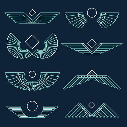 Egyptian Wings Woman - Free vector graphic on Pixabay Egyptian Art Patterns, Art Deco Symbols, Pharonic Pattern, Egyptian Pattern Design, Egyptian Graphic Design, Pharaonic Pattern, Egyptian Art Design, Egyptian Logo, Pharaonic Design