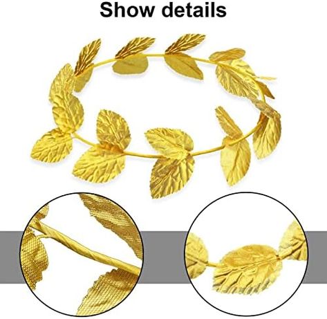 ODM 12 Pieces Halloween Toga Headpiece Gold Leaf Headband Laurel Crown Greek Crown Gold Leaf Headband Roman Wreath Toga Costume for Men Women Headdress Toga Party Decoration Accessories Manufacturer Check more at https://www.packagingeye.com/product/odm-12-pieces-halloween-toga-headpiece-gold-leaf-headband-laurel-crown-greek-crown-gold-leaf-headband-roman-wreath-toga-costume-for-men-women-headdress-toga-party-decoration-accessories-manufacturer Roman Wreath, Greek Crown, Laurel Wreath Crown, Gold Leaf Crown, Gold Leaf Headband, Wreath Crown, Laurel Crown, Toga Costume, Toga Party