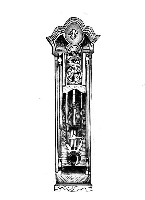 Drawing Grandfather Clock Coloring Pages : Color Luna Grandfather Clock Drawing, Clock Coloring Page, Grandfather Clock Tattoo, Clock Drawing, Clock Drawings, Print Drawing, Clock Tattoo, Grandfather Clock, Coloring Pictures