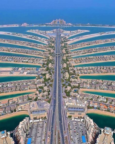 Travel Placex™’s Instagram profile post: “The Palm Jumeirah, in Dubai 🌴🇦🇪 |📸by @iamdocgelo| Double tap if you like❤️and comment your thoughts!🙌🏻 • Follow👉🏻@travel.placex…” Palm Island Dubai, Dubai Travel Guide, Perjalanan Kota, Artificial Island, Dubai Architecture, Palm Island, Palm Jumeirah, Visit Dubai, Dubai City