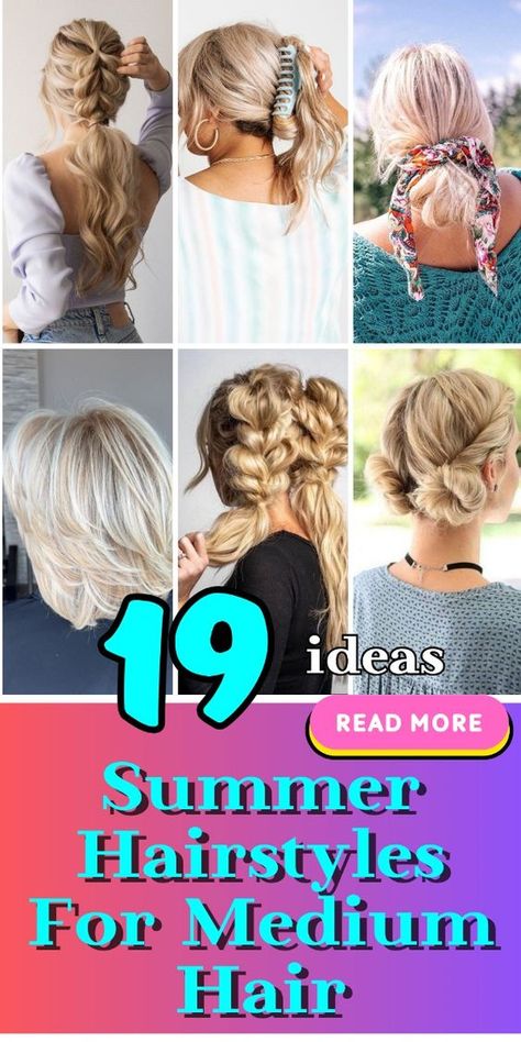 Get ahead of the summer with 2024's top hairstyles for medium-length hair. From beachy waves to elegant braids and updos, find the perfect look to match your summer vibe. Effortless, cute, and trendy, these styles are curated to keep you cool and fashionable through the season Summer Hairstyles To Keep You Cool, Bohemian Hairstyles For Medium Hair Shoulder Length, Boat Hair Hairstyles Medium, Fun Braids For Medium Hair, Summer Hairstyles Medium Hair, Summer Hair Styles Medium Length, Summer Hairstyles 2024, Hairstyles For Summer 2024, Summer Party Hairstyles