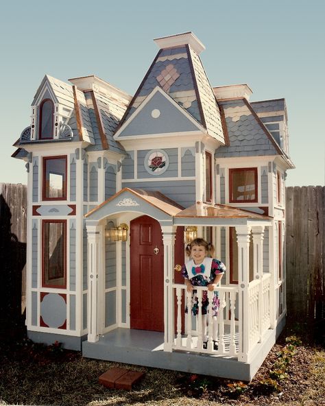 Ultimate Playhouses for KIDS Extreme Playhouses, Playhouse Inspiration, Big Playhouses, Victorian Playhouse, Luxury Playhouses, Playhouse Ideas, Childrens Playhouse, Playhouse Plans, Diy Playhouse