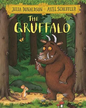 Book cover for 9781509804757 Gruffalo Book, The Gruffalo Book, Snail And The Whale, Axel Scheffler, Gruffalo's Child, Dear Zoo, Julia Donaldson, The Gruffalo, Face To Face