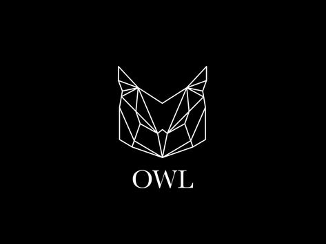 Geometric Owl Logo vector graphics icon flat design logo branding white black  white black triangle animal owl logo owl geometric Owl Minimalist, Owl Nail Designs, Owl Logo Ideas, Owl Geometric Design, Owl Icon, Flat Design Logo, Mini Shelves, Owl Coffee Logo, Geometric Owl Tattoo