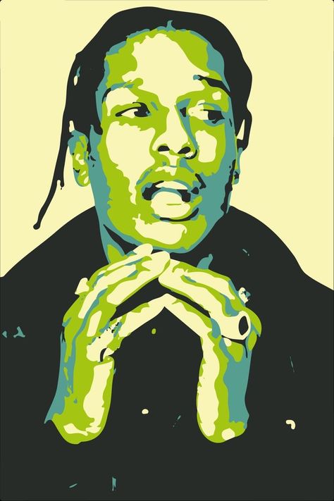 Asap Wallpaper, 2025 Art, Artist Background, Monochromatic Portrait, Monochromatic Painting, Best Wallpaper Hd, Gcse Art Sketchbook, Rapper Art, Pop Art Portraits