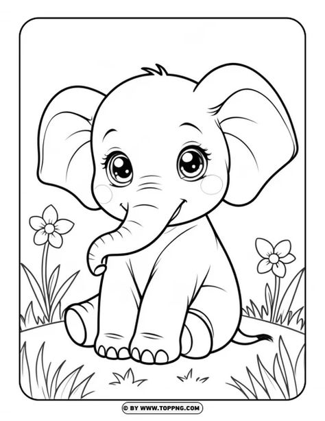 cute wild animals drawing - Kawaii Elephant How To Draw An Elephant, Animals Drawing For Kids, Cute Elephant Drawings, Elephant Drawing For Kids, Wild Animal Drawing, Elephant Art Drawing, Kawaii Elephant, Wild Animals Drawing, Drawing Pictures For Kids