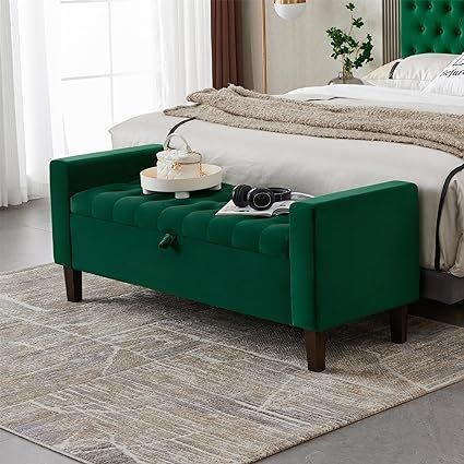 Velvet Storage Bench, Velvet Storage, Storage Bench Bedroom, Bedroom Bench, Linen Storage, Storage Ottoman Bench, Upholstered Storage, Modern Storage, Ottoman Bench