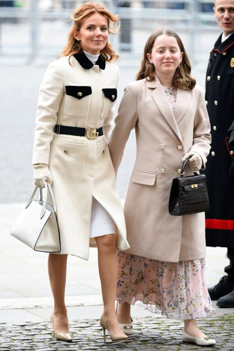 Geri Halliwell Style, Geri Horner, Commonwealth Day, Westminster Abbey London, Geri Halliwell, Royal Style, Classy Fashion, Westminster Abbey, Aging Gracefully