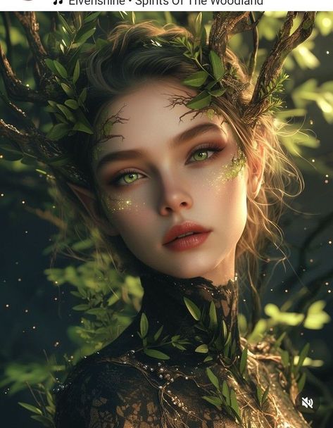 Acotar Characters, Woodland Nymph, Fae Aesthetic, Fae Art, Evil Fairy, Fantasy Character Names, 13 Tattoos, Fantasy Tattoos, Beautiful Fairies