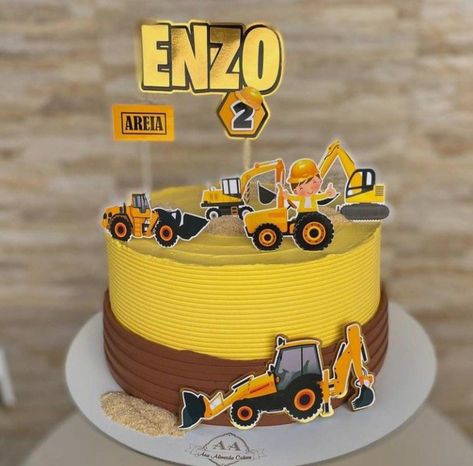 Tonka Cake Ideas, Truck Design Cake, Topper Mobil Kontruksi, Topper Eskavator, Construction Cake Topper Printable, Excavator Cakes For Boys, Truck Cake Topper Printable, Truck Theme Cake, Kids Construction Cake