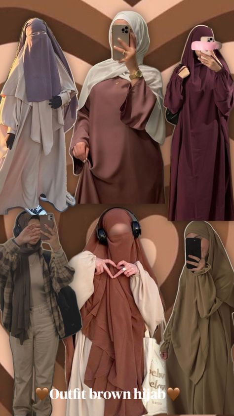 #islam #aestetic #hijaboutfit #voile #outfit #marron #brown #hijab Hijab Outfit, Outfit Marron, Brown Hijab Outfit, Brown Hijab, Beige Outfits, Outfits Hijab, Beige Outfit, Modest Outfits