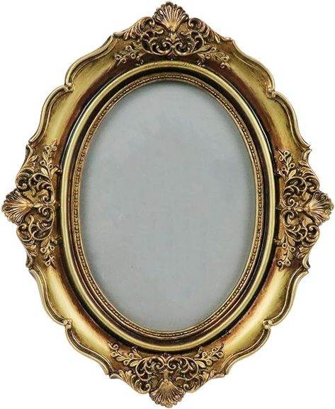 Amazon.com: Bitray Vintage Picture Frame 5 x 7 Inch Oval Elegant Antique Photo Frames with Glass Front, Bronze Gold Tabletop Display : Everything Else Antique Photo Frames, Vintage Picture Frame, Oval Picture Frames, Antique Picture Frames, Vintage Sculpture, Picture Frame Molding, Picture Frame Shop, Tabletop Display, Vintage Picture