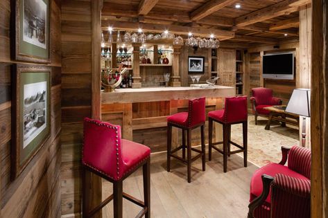 Chalet Ormello, Courchevel 1850 • Leo Trippi Apres Ski Bar, Ski Bar, Ski Room, Mountain Interiors, Courchevel 1850, Chalet Chic, Luxury Ski Chalet, Ski Chalets, Ski House