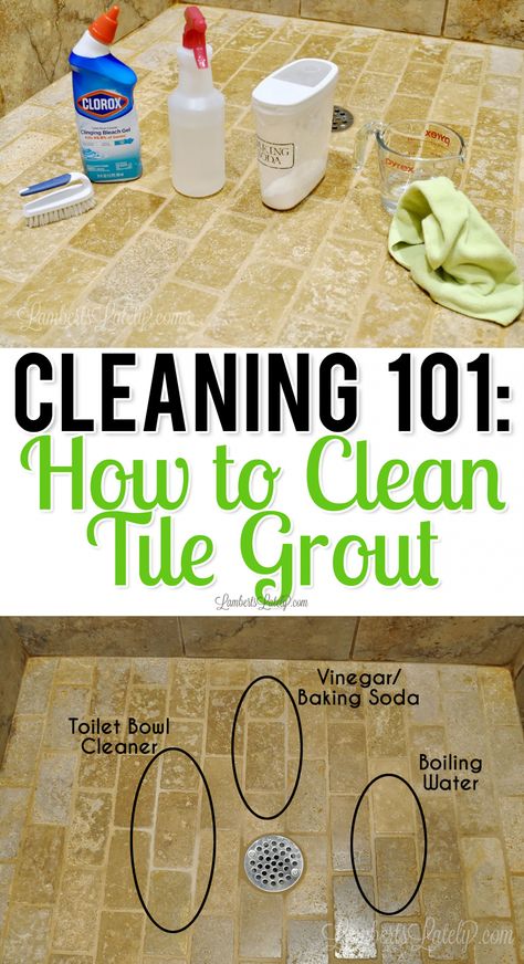 Easy Way To Clean Grout, How To Clean Bathroom Grout, How To Clean Bathroom Tiles, Grout Cleaning Diy, Clean Bathroom Grout, Diy Grout Cleaner, Best Grout Cleaner, Clean Bathroom Floor, How To Clean Grout