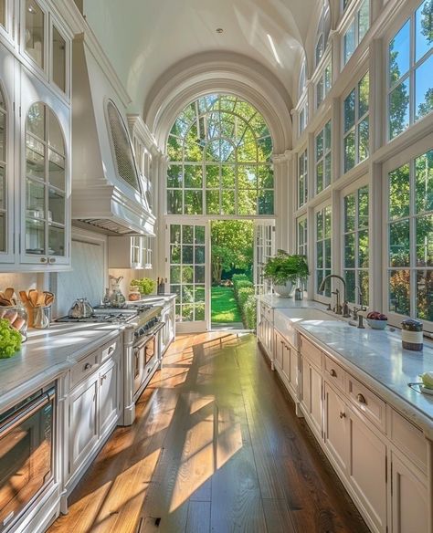 Gorgeous Home Interior, Desired House Aesthetic, Bohemian Home Interior, House Interior Windows, House With Lots Of Windows, Kitchens 2024, White Victorian, Dream Life House, Casa Vintage