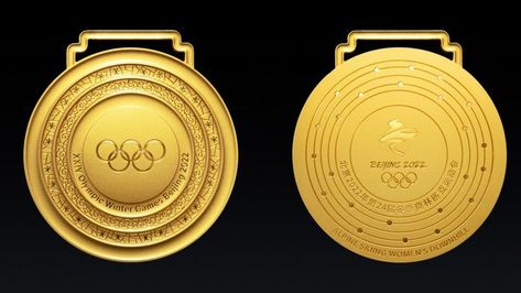 Winter Olympics 2022, Medal Design, Winter Gold, Beijing Olympics, Olympic Gold Medals, Winter Olympic Games, Olympic Medals, Paralympic Games, Alpine Skiing