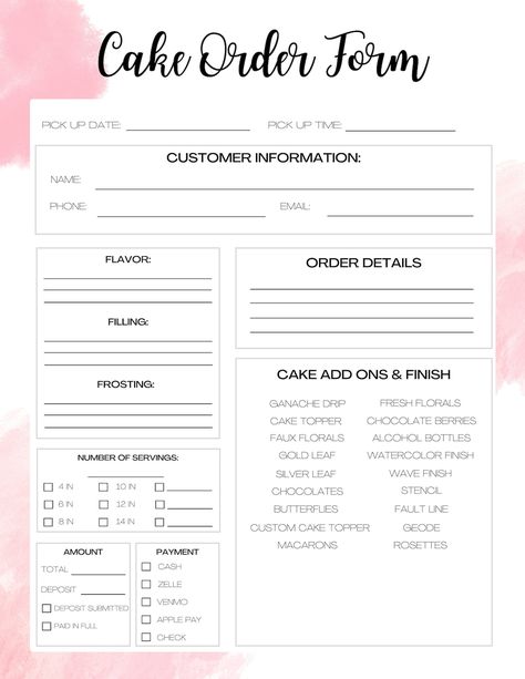 This Bookkeeping Templates item is sold by GelsBelsTemplates. Ships from United States. Listed on 21 Dec, 2023 Cake Order Forms Printable Free, Cake Invoice Template, Cake Order Form Template Free Printable, Starting A Cake Business From Home, Baking Small Business Ideas, Small Business Bakery Ideas, Order Form Template Free Printable, Cake Business Ideas, Small Cake Business