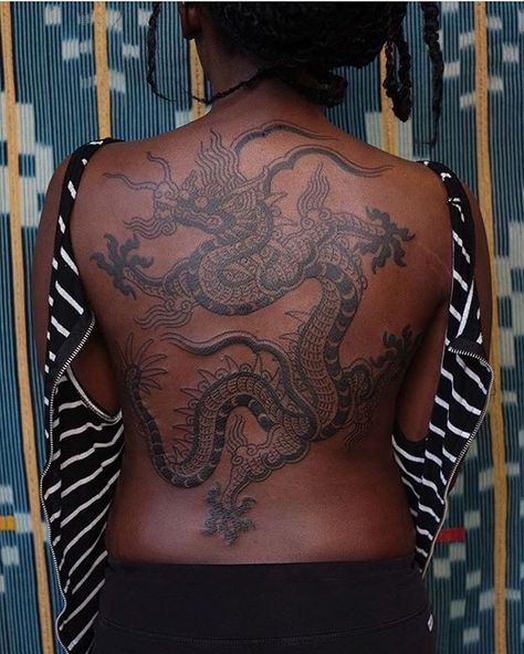 Victor J Webster on Instagram: “Tiddy's Batik Dragon, made @eastrivertattoo.” Brown Tattoo Ink, Black People Tattoos, Blue Ink Tattoos, Dark Skin Tattoo, Dragon Tattoo For Women, Mickey Safari, Black Girls With Tattoos, Intricate Tattoo, Blue Tattoo