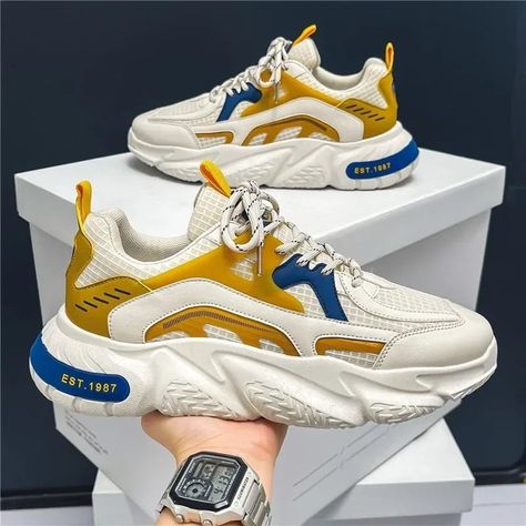 Fashion Breathable Sneakers , new stylish https://www.theari.de/products/fashion-breathable-sneakers-new-stylish ARI #Hot Sneakers Shoes For Men, Men Casual Sneakers, Walking Sneakers, Breathable Sneakers, Retro Sneakers, Chunky Platform, Shoes For Men, Papua New Guinea, Guinea Bissau