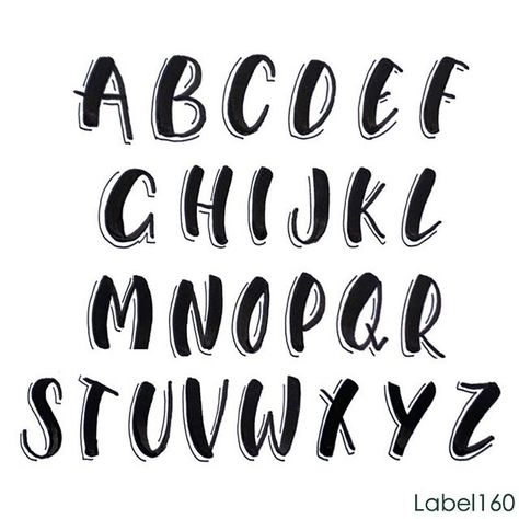 Calendar Bujo, Cute Fonts Alphabet, Letras Cool, Fonts For Logos, Journal Sketches, Top Free Fonts, Hand Lettering Alphabet Fonts, Alfabet Font, Lettering Styles Alphabet