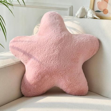 Amazon.com: Xiashrk Star Pillow, Decorative Throw Pillows for Bed Couch, 19.6" Star Shaped Pillow Plush Floor Cushions Room Decor Pillow with Soft Faux Rabbit Fur for Sofa Bedroom Living Room : Home & Kitchen Throw Pillows For Bed, Pillows For Bed, Star Pillow, Cute Cushions, Pillow Plush, Shaped Pillow, Bed Couch, Throw Pillows Bed, Star Pillows