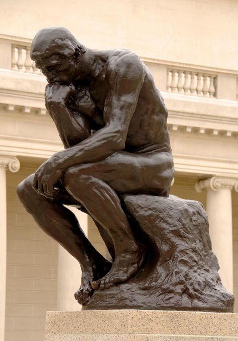 meditation: Today, I will accept that  YOU CAN ONLY DO WHAT YOU CAN DO and I have made the choice  to live with that. How To Be Smart, Rodin Sculpture, Vatican Rome, Rodin The Thinker, Famous Sculptures, The Thinker, Gates Of Hell, Pierre Auguste, Auguste Rodin