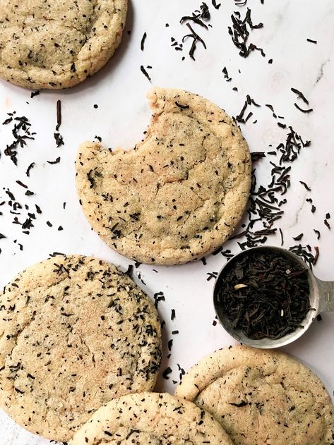 Cool Cookie Recipes, Earl Grey Cookies, Sarah Kieffer, Chewy Sugar Cookie, Chewy Sugar Cookie Recipe, Chewy Sugar Cookies, Sugar Cookie Recipe, Earl Gray, Baking Sweets