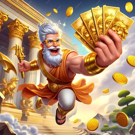 Premium Photo | Zeus slot game character Comic Background, Game Card Design, Slot Zeus, Casino Logo, Play Slots, Free Slots, Buddha Image, Collage Illustration, Game Card