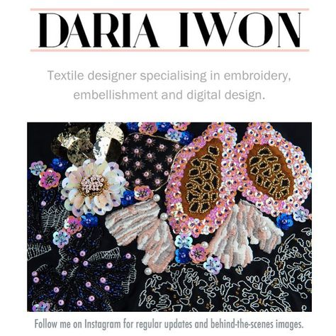 Daria Iwon on Instagram: “New online portfolio is up! Link in bio #textiles #aub #fashion #embroidery #handembroidery #design #print #printdesign #digital…” Embroidery Portfolio, Intricate Embroidery Brocade Dupatta, Festive Unstitched Brocade Embroidered Fabric, Brocade Fabric With Intricate Embroidery, Intricate Embroidery Brocade Fabric, Multicolor Brocade Embroidered Fabric, Scene Image, Online Portfolio, Textile Design