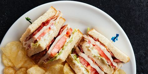 Yes, there's a wrong way to make a turkey club. We're here to help you avoid the pitfalls. Turkey Club Sandwich, Make A Turkey, Club Sandwich Recipes, Turkey Club, Easy Sandwich Recipes, How To Make Turkey, Cold Sandwiches, Deli Sandwiches, Club Sandwich