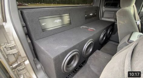 Car Audio Systems Boxes, Truck Subwoofer Box, Truck Audio System, Truck Speakers, Toyota Tacoma Accessories, Truck Audio, Tacoma Accessories, Custom Car Audio, 2004 Chevy Silverado