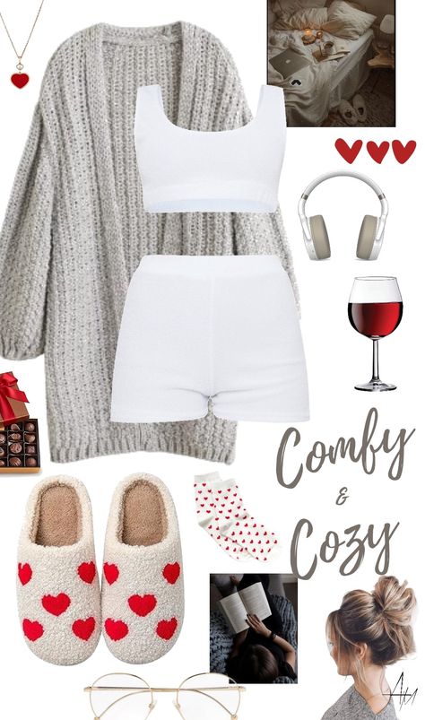 comfy & cozy Comfy House Outfit, Lounge Outfit Aesthetic, Outfit For Home, Comfy Home Outfits, Cosy Outfits, Comfy Chic Outfits, At Home Outfits, Lounge Outfits, Cosy Outfit