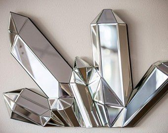 Futuristic Color, Crystal Mirror, Shaped Mirror, Romantic Wedding Decor, Crystal Shapes, Mirror Frame, Mirror Frames, Romantic Wedding, Wedding Decor