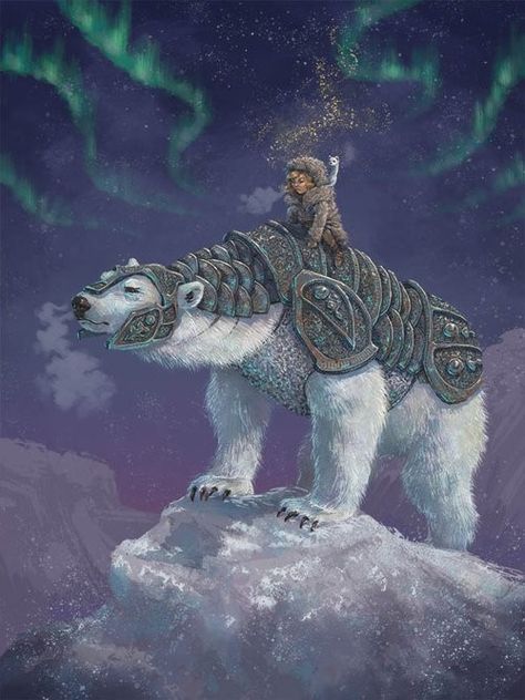 Iorek Byrnison, Dark Materials, The Golden Compass, His Dark Materials, Power Animal, Winter Illustration, Dark Material, Surrealism Painting, Children's Literature