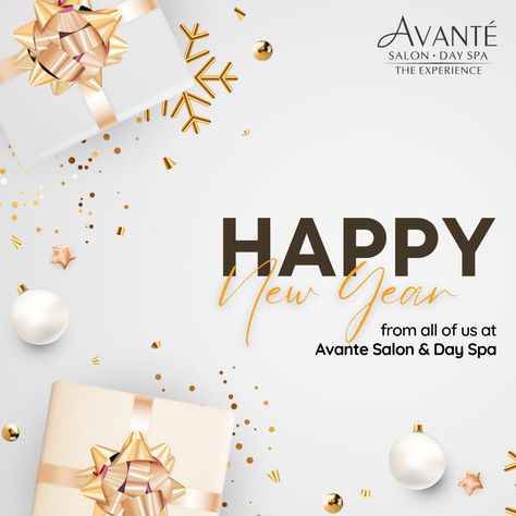 Happy New Year from all of us at Avante Salon & Day Spa. We are so excited for what 2023 will bring! #happynewyear #happynewyear2023 Spa Advertising, New Year Wish, New Year Offers, Day Spa, All Of Us, Spa Day, So Excited, Happy New, Happy New Year