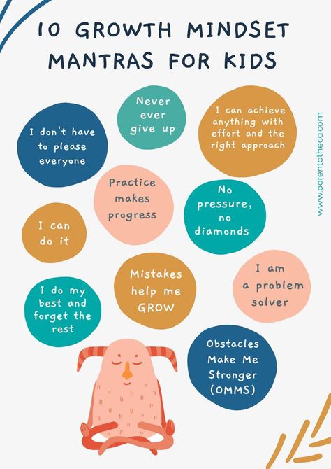 Here are our favorite mantras to build resilience, grit and foster growth mindset in children. Preschool Growth Mindset, Free Growth Mindset Printables, Books For Growth Mindset, Growth Mindset Preschool, Intrinsic Motivation For Kids, Growth Mindset Activities For Kids, Emotional Intelligence For Kids, Accepting No Activities For Kids, Growth Mindset Kids