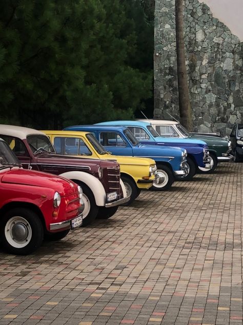 cars, vintage cars, coloured cars, colours Vintage Car Colors, Cars Vintage, Car Colors, Vintage Car, Old Cars, Instagram Pictures, Vintage Cars, Bold Colors, Cars