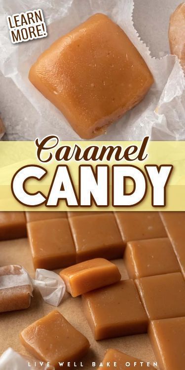 Bring nostalgic charm into your holiday season with this easy caramel recipe from Live Well Bake Often! With just a few simple ingredients, this recipe is not only a breeze to make but also a fun and delightful addition to your Christmas dessert menu. Enjoy the sweet simplicity of homemade caramel candies this festive season! Homemade Caramels Recipe, Homemade Chocolate Caramels, Homemade Caramels Easy, Caramels Recipe Easy, How To Make Caramel Candy, Caramel Bits Recipes Kraft, Caramel Candy Recipe Easy, Homemade Carmel’s, Carmel Recipe Candies