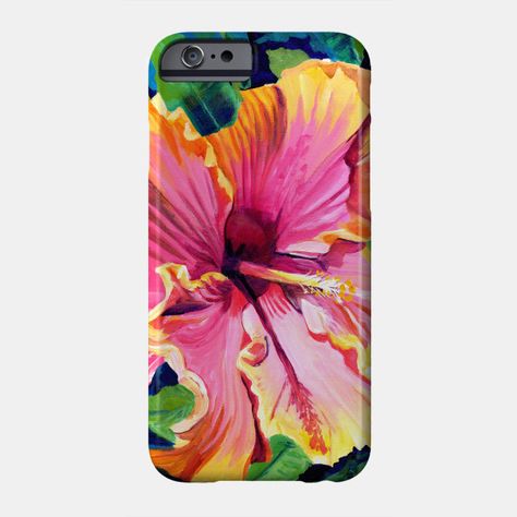 Tropical Bliss Hibiscus - Hibiscus - Phone Case | TeePublic Hawaiian Style Decor, Floral Phone Case, Art Phone Cases, Flower Phone Case, Hibiscus Flower, Hawaiian Style, Hibiscus Flowers, Iphone Case Covers, Iphone Wallet