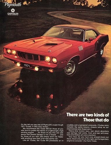 1971 Plymouth Hemi Cuda ad Muscle Car Ads, Plymouth Hemi Cuda, Automotive Ads, Automobile Advertising, Hemi Cuda, Plymouth Cuda, Dodge Muscle Cars, Mopar Muscle Cars, Vintage Car Ads