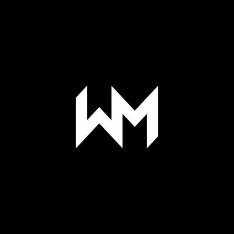 M W Logo, Wm Logo, M Letter Design, Letter Logotype, Blur Image Background, Letter Art Design, Initials Logo Design, Hand Tats, M Letter