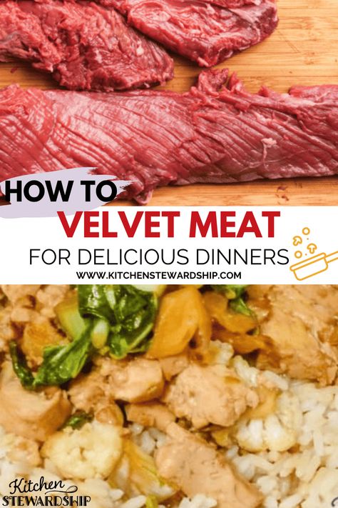 Velveting Meat, Round Roast, Best Steak, Beef Tenderloin, Chinese Dishes, Chinese Cooking, Stir Fries, Meat Cuts, Asian Cooking