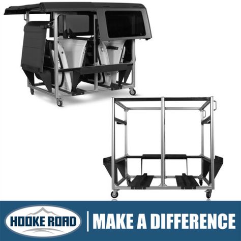 ad eBay - Find many great new & used options and get the best deals for Hooke Road Door Hardtop Storage Cart Fit Jeep Wrangler TJ JK JL JT & Ford Bronco at the best online prices at eBay! Free shipping for many products! Aluminum Extrusion, Wrangler Tj, Storage Stand, Jeep Wrangler Tj, Storage Cart, Roof Panels, Door Storage, Truck Bed, Ford Bronco