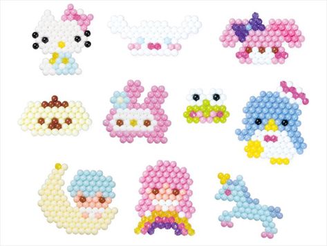 Aqua Beads Patterns Easy, Easy Perler Bead Patterns, Pearl Beads Pattern, Art Perle, Perler Crafts, Aqua Beads, Hama Beads Patterns, Beaded Jewlery, Bead Charms Diy