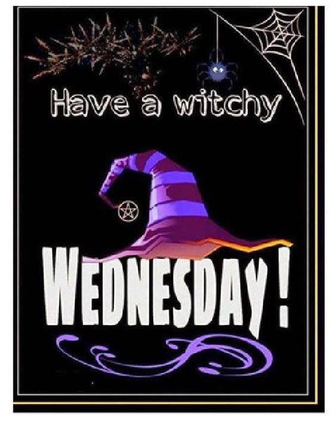 Witchy Wednesday, Halloween Morning, Happy Halloween Gif, October Quotes, Happy Halloween Pictures, Wednesday Humor, It's Wednesday, Happy Day Quotes, Witch Quotes