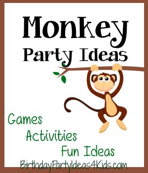 Monkey Party Theme, Monkey Themed Birthday Party Decoration, Monkey See Monkey Two Birthday Party, Monkey Party Games, Monkey Food Ideas, Monkey Birthday Party Ideas, Monkey Party Food, Monkey Birthday Party Decorations, Monkey See Monkey Two Birthday