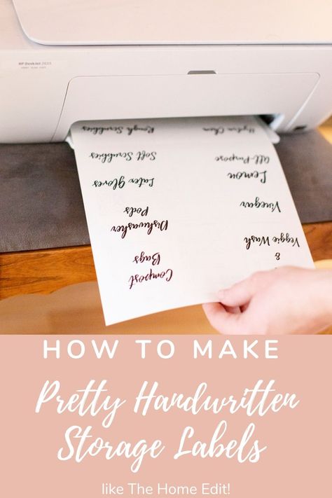 How To Make Labels Like The Home Edit - Kari Skelton