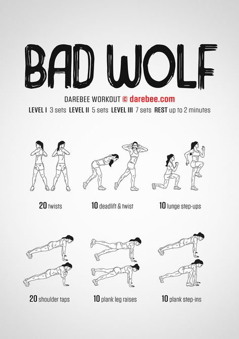 Bad Wolf Workout Darebee Workout Women, Wolf Workout, Darebee Workout, Hiit Benefits, Exercise Goals, Fatloss Transformation, Superhero Workout, Fitness Blogs, Workouts For Women