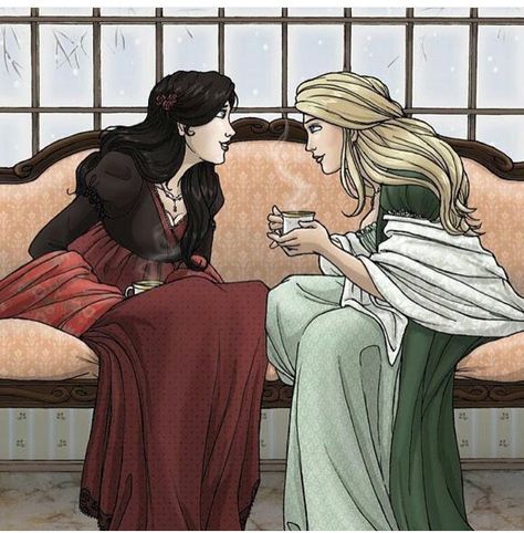 Aelin and lysandra Queen Of Shadows, Throne Of Glass Fanart, Aelin Ashryver Galathynius, Celaena Sardothien, Throne Of Glass Books, Crown Of Midnight, School For Good And Evil, Empire Of Storms, Dollhouse Printables